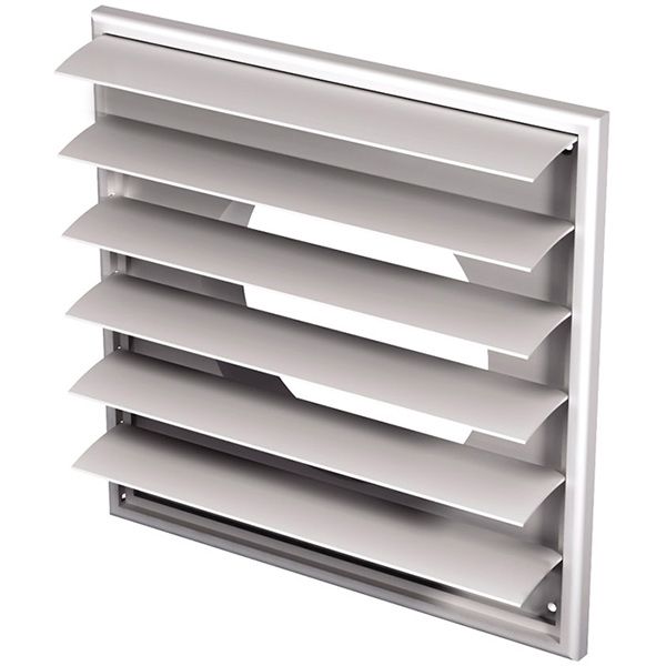 Решітка Вентс МВ 250/150 ВЖ з фланцем пластик білий 