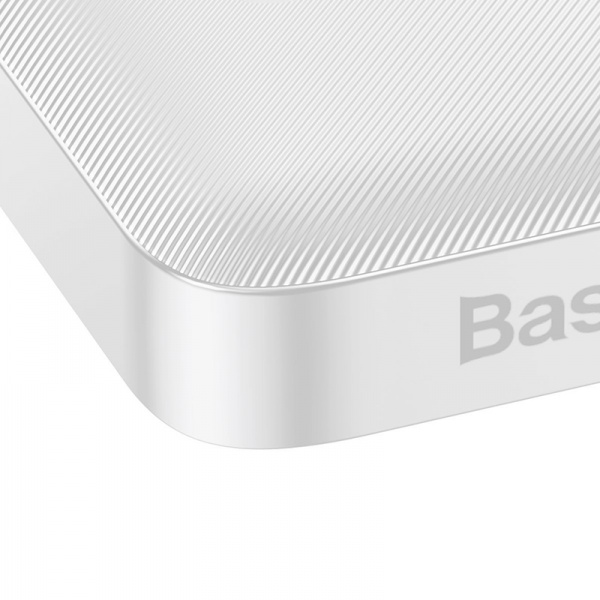 Универсальная мобильная батарея BASEUS Bipow PD 20W USB-C 2xUSB QC 3.0 10000 mAh white (PPDML-L02) 