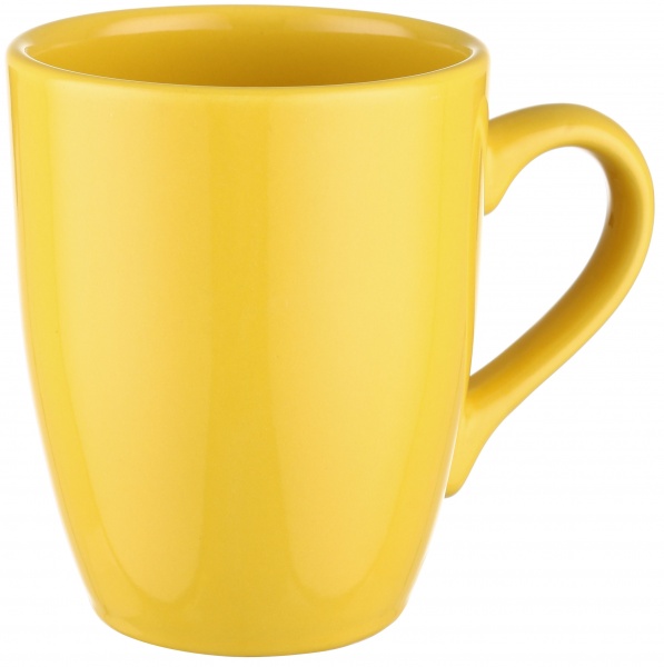 Чашка Alfa 360 мл желтый Keramika