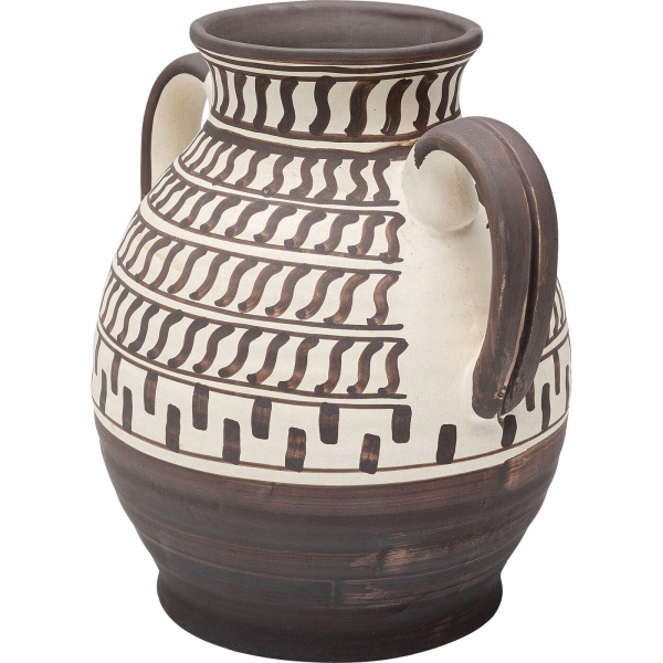 Ваза KARE Design Алика 24 см коричневый 