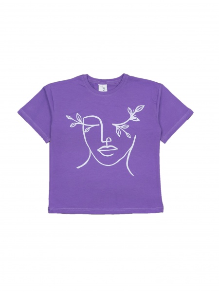 Футболка для дівчаток Luna Kids оверсайз р.158 світло-бузковий 0062 