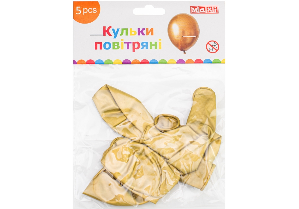 Набір кульок Maxi 30 см золотий