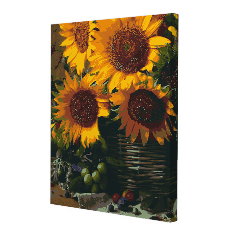 Картина по номерам Riviera Blanca Подсолнечники в корзинке 40x50 см ВА-0024