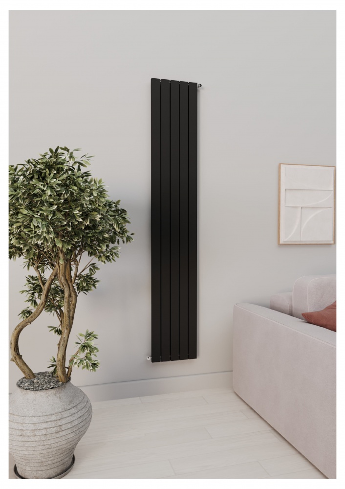Радіатор Sira by Akfa Aurora 6 секцій 1800 мм чорний мат