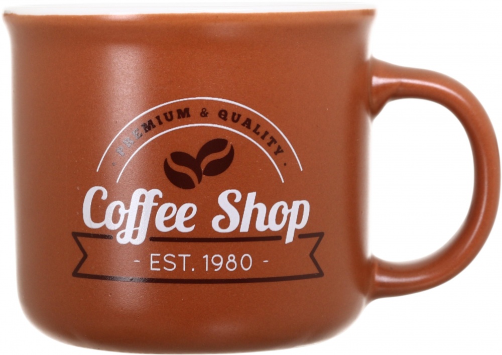 Чашка Fiora Coffee Shop brown 100 мл