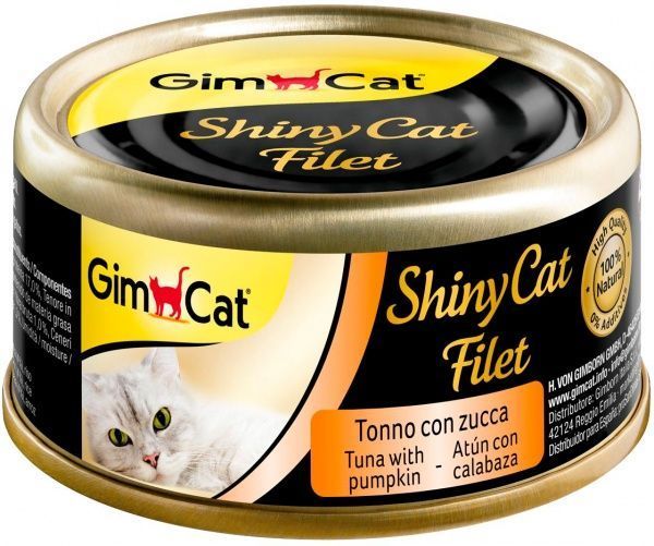 Консерва Gimpet ShinyCat Filet з тунцем і гарбузом 70 г