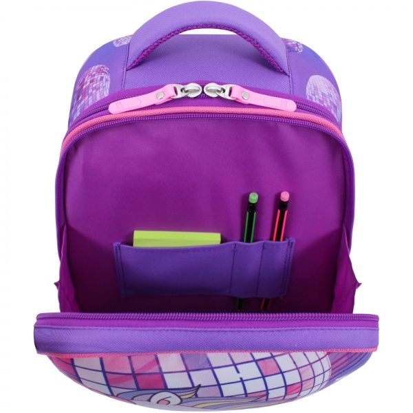 Рюкзак шкільний Bagland Єдиноріг 17 л фiолетовий 503 (0013466)