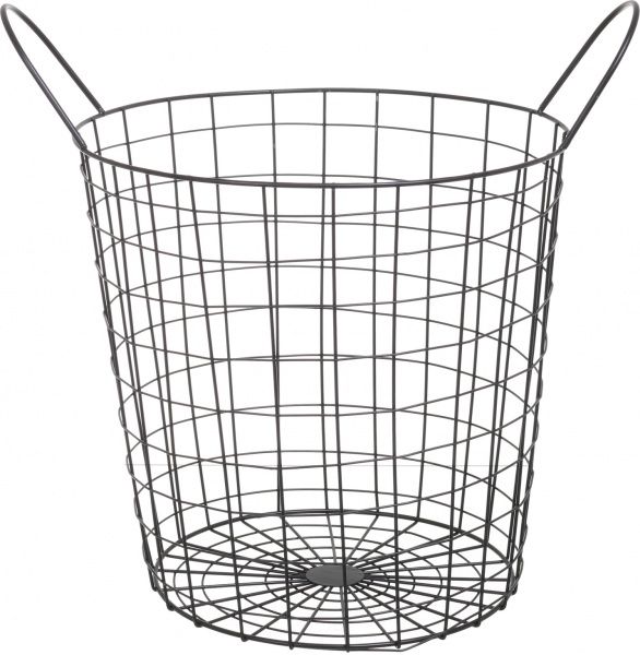 Кошик з ручками, металевий маленький 46,5x34,5x33 см