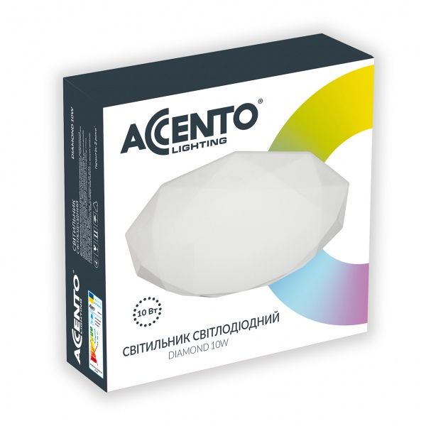 Світильник світлодіодний Accento lighting 10 Вт білий 5200 К DIAMOND 10W 5200K 
