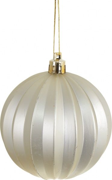 Набор елочных шаров пластиковых Люкс красный d80 мм 75 шт./уп. 