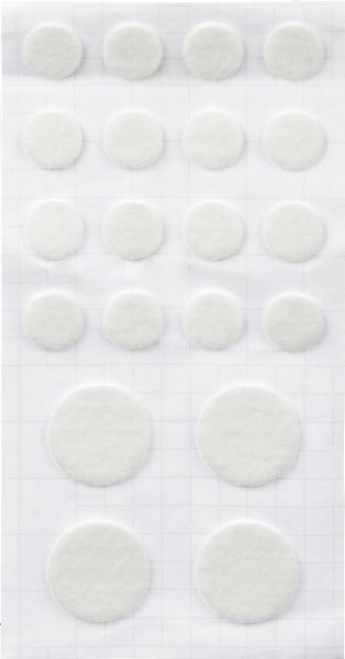 Самоклейка белая войлочная для кухни d20-35 мм Comfort Textile Group 20 шт