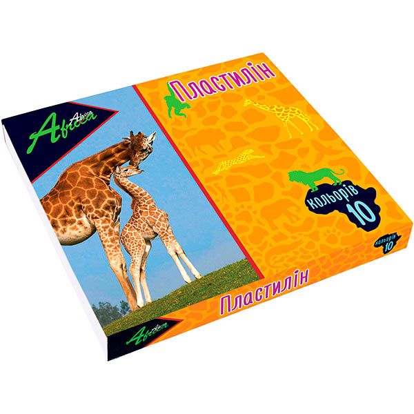 Пластилін AFRICA 10 кольорів 200 гр. E60607 Economix