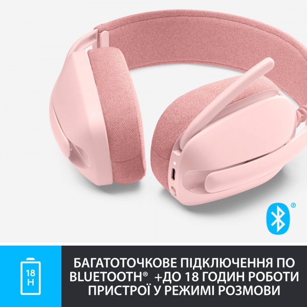 Наушники беспроводные Logitech Zone Vibe 100 rose (981-001224) 
