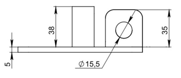 Замок навісний Aspect ЗН-С-Ш_73 у комплекті з вушками №4 краб (накладний) 