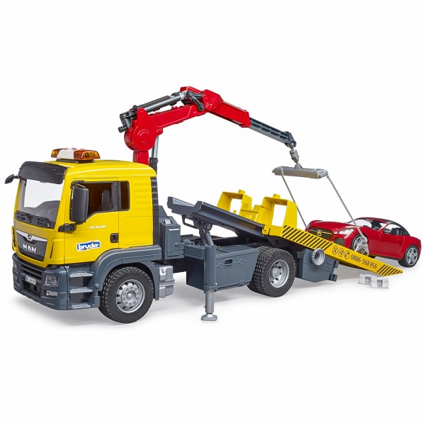 Іграшковий набір Bruder Евакуатор MAN TGS з родстером 1:16 03750