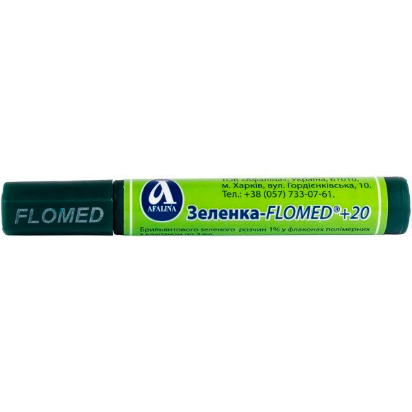 Зеленка Flomed +20 1% 3 мл