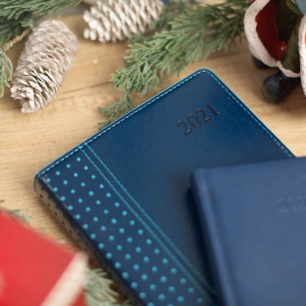 Щоденник датований Vivella темно-синій А6 Optima E21895