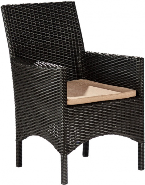 Кресло ротанговое Монако антрацит 