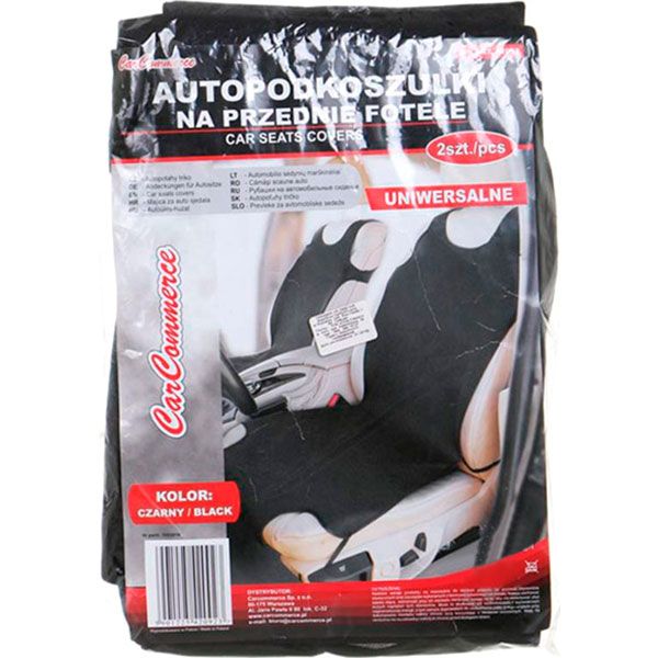 Чохол на сидіння майка к-т 2 шт 116x61 см CarCommerce чорний