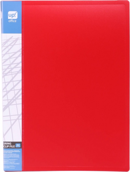 Скоросшиватель A4 с пружинным механизмом Clip A красный UP! (Underprice)
