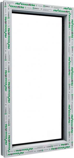 Окно глухое Steko S300 58 600x1000 мм без открывания