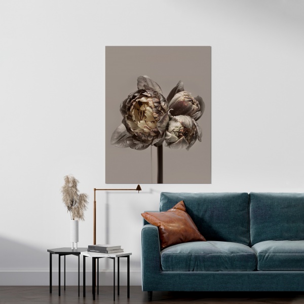 Картина на полотні Бежеві квіти 70x50 см WS Holst 14082216 