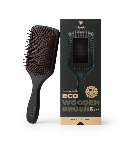 Гребешок KRAGO деревянная brsh-1-004