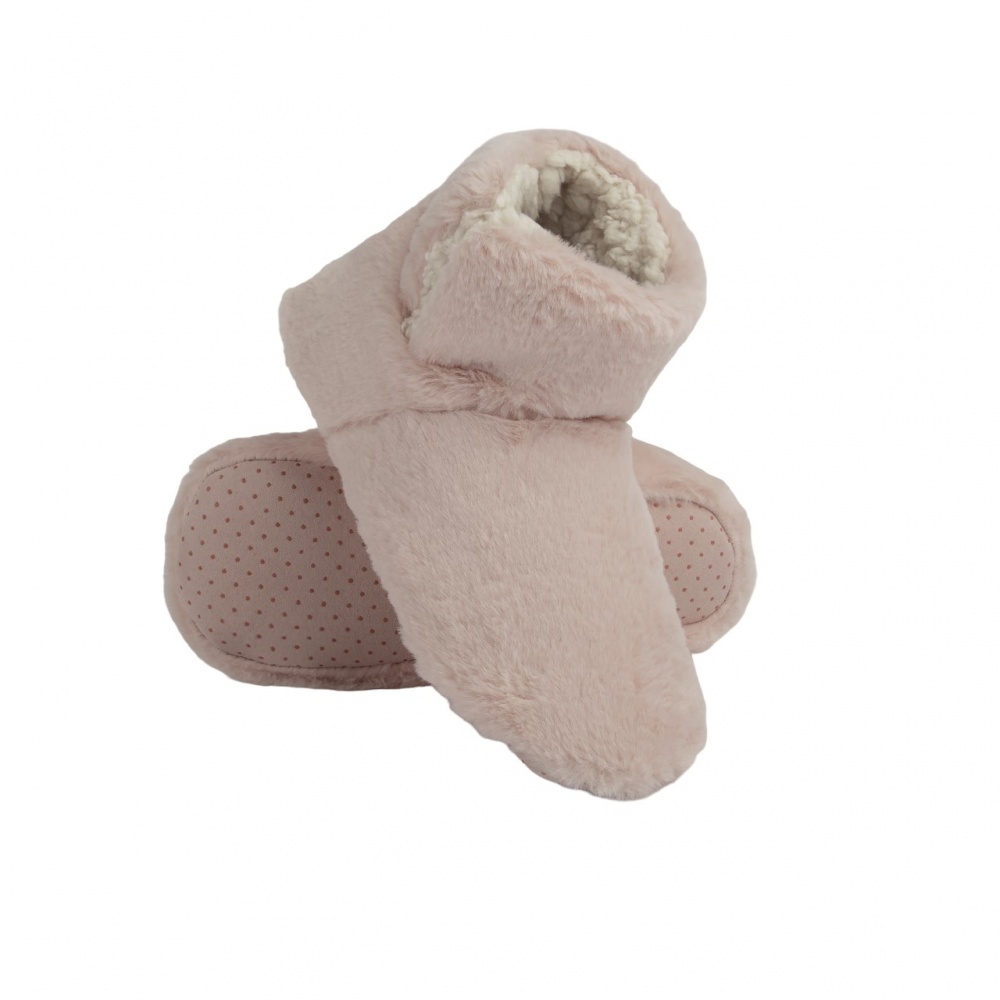 Тапки домашние Twins меховые с разрезом р.40 светло-розовый