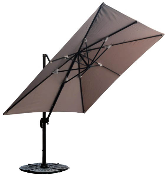 Зонт садовый консольный с наклоном AFHU-004 3x3 м бежевый