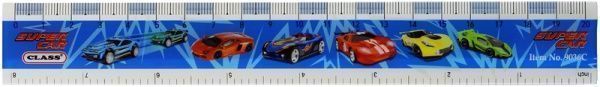 Линейка с принтом Super Car 20 см 9036C CLASS