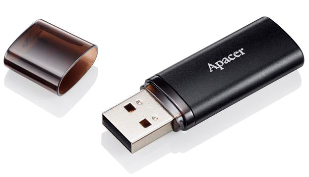 Флеш-пам'ять USB Apacer AH25B 64 ГБ USB 3.1 black (AP64GAH25BB-1)