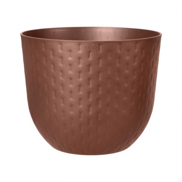 Кашпо пластиковое Elho Fuente Grains (480226) круглый 12 л коричневый 