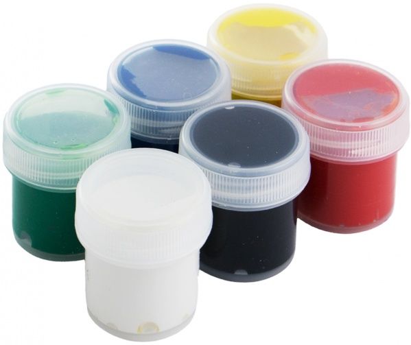 Набір гуашевих фарб серія Малюки 6 кольорів по 10 мл Гамма UA