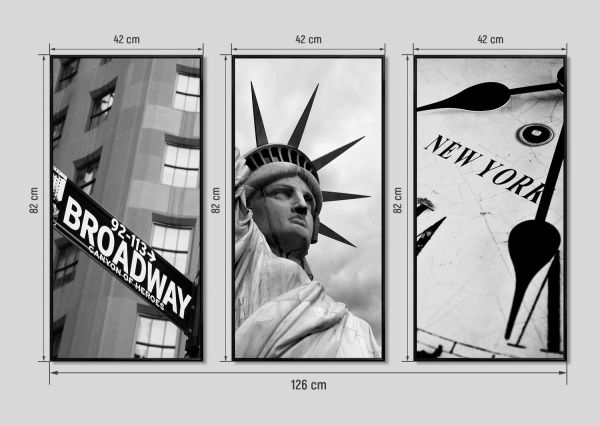 Картина модульная Нью-Йорк 80x120 см Юрис Проф Арт 