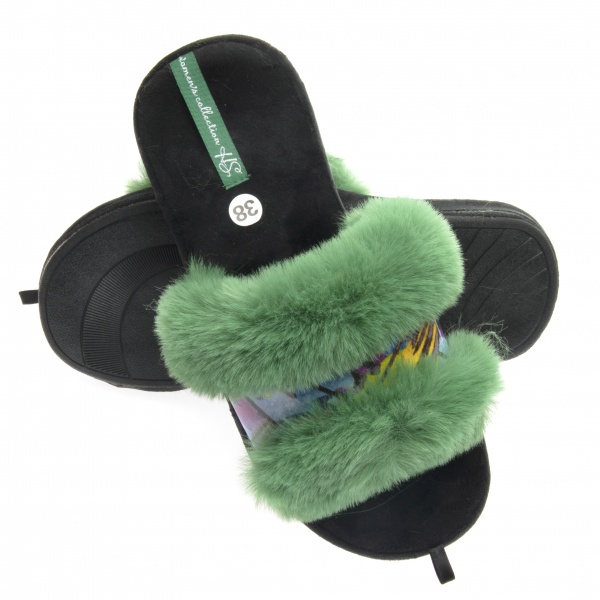 Тапки домашние Home Story 211703-14 р. 38 зеленый 