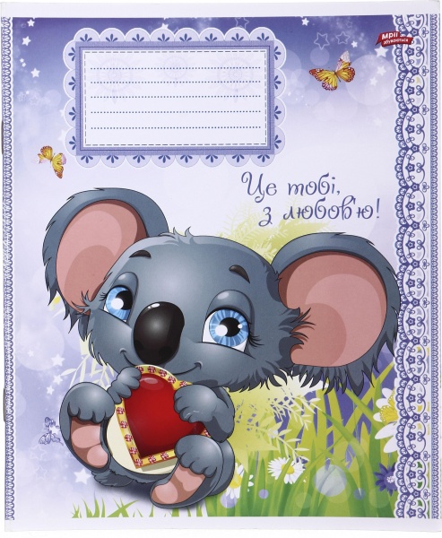 Зошит шкільний 12 аркушів у лінійку дизайн в асортименті Мрії збуваються