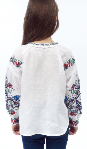 Блуза Эдельвика р.152 белый 22-22/09 