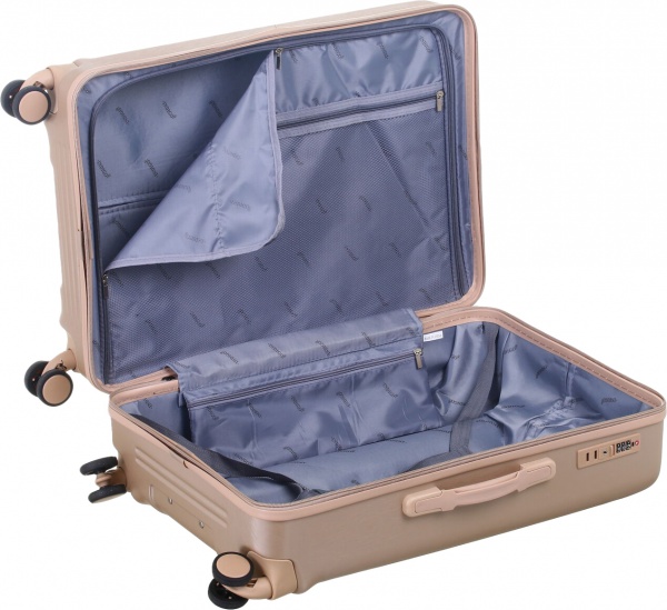 Валіза 62 л сірий LS22300 59х42х25 ABS 