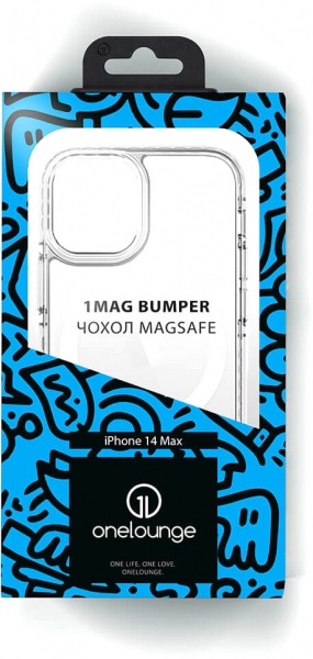 Прозорий чохол oneLounge 1Mag Bumper MagSafe для iPhone 14 Plus