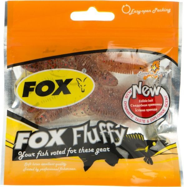 Твистер FOX Fluffy 55 мм 8 шт. #005