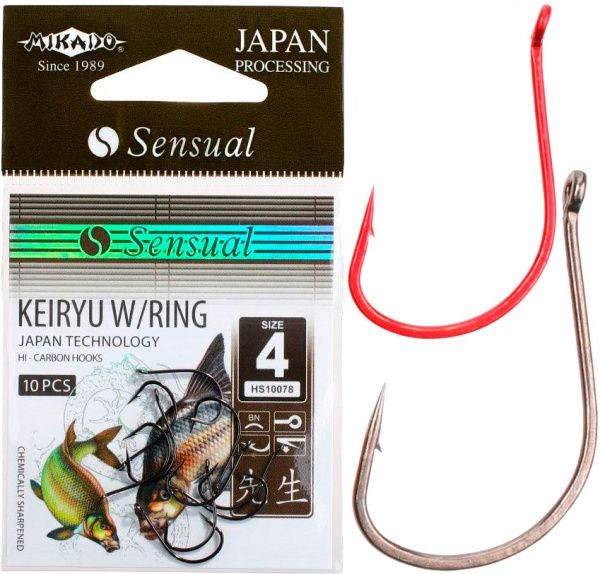 Крючок Mikado red №10 10 шт. Sensual Keiryu