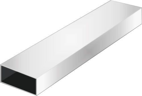Труба профільна прямокутна алюміній Braz Line анодоване срібло 2 м 20x30x1,5x2000мм