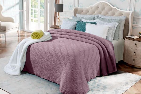 Покривало Buraco 230x270 см La Nuit суха троянда 