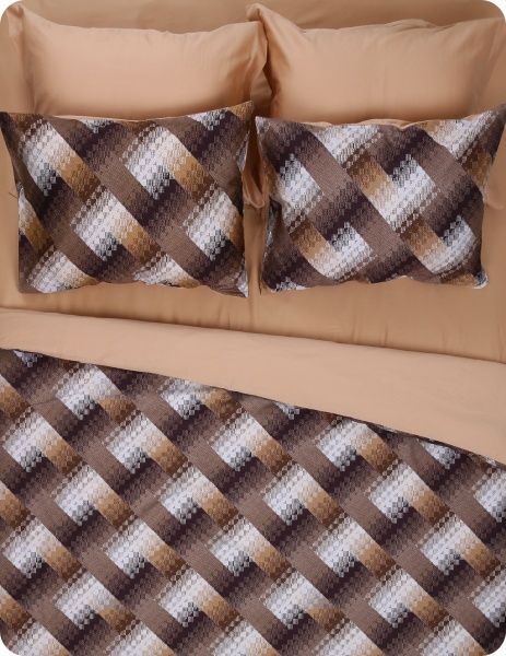 Комплект постільної білизни Verev Digital євро бордовий Issimo 