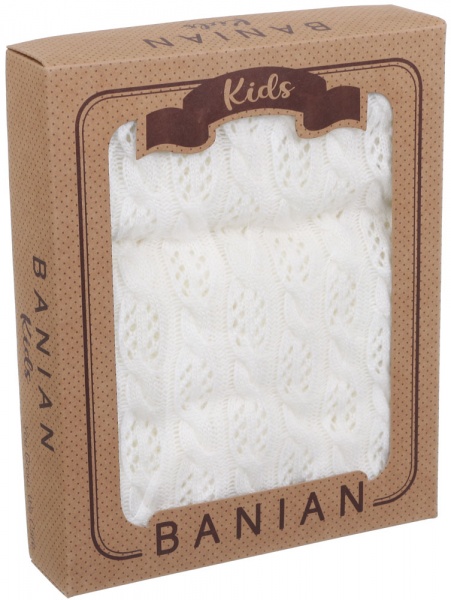 Плед Banian вязаный 90x100 см кремовый 