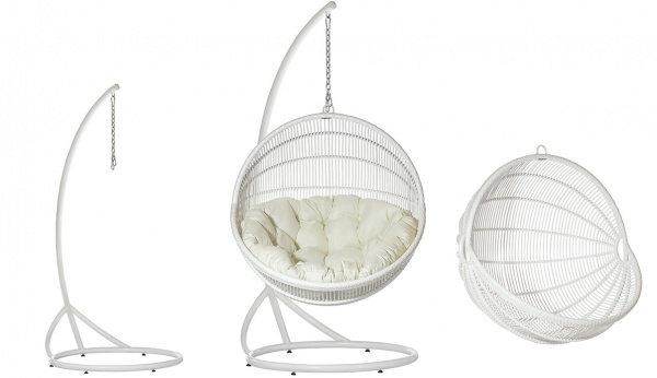 Кресло-кокон TERICO Маро белый