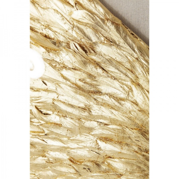 Декор настінний KARE Design Wings Gold White 120x120x0,8 см 120x120 см золото 