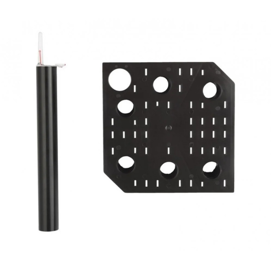 Вазон пластиковый пластик ELISE 20 см квадратный anthracite 4,9 л Plastkon (238664)