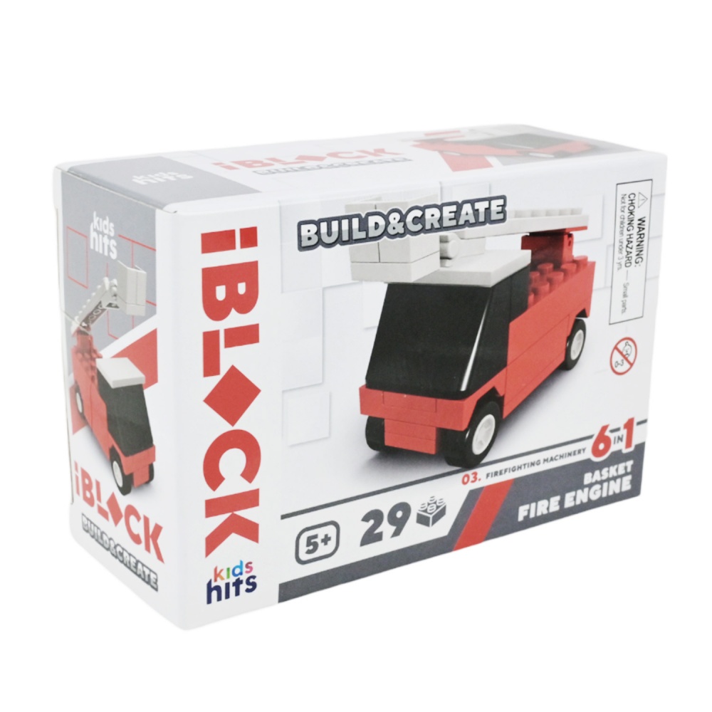 Игрушка-конструктор Iblock Kids hits JUNIOR Пожарная (в ассортименте) KH51/004