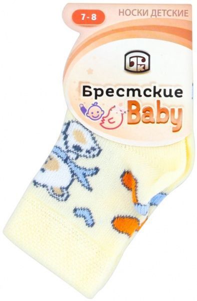 Носки детские Брестские детские 3081 19 р.7-8 светло-желтый 